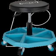 HAZET 195N-4 Siège de travail Bleu Noir Capacité 150 kg