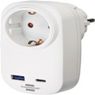 Brennenstuhl Steckdosenadapter+ USB Charger PD