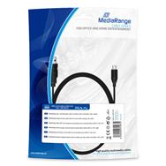 MEDIARANGE USB vers Câble micro USB 2.0 de 1,8 m