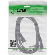 Câble d'alimentation secteur InLine mâle USA / Euro 8 femelle - 1,8 m