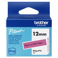 Brother BTAG-P31 - Noir sur rose