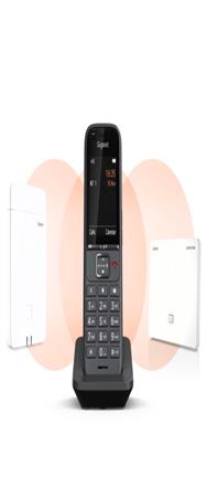 Téléphone DECT Gigaset S700H PRO 500 entrées Anthracite