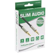 Câble audio fin InLine Basic 3,5 mm mâle/mâle - Stéréo - 1 m