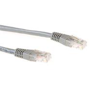 ACT Grey 25 meter U/UTP CAT6 patch cable with RJ45 connectors - 25 m - Cat6 - U/UTP (UTP) - RJ-45 - RJ-45 - Grey