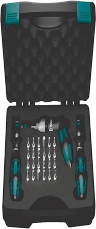 Jeu de tournevis dynamométriques d'atelier Wera 7440/41/42, 27 pièces, 0,3 à 6