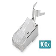 DIGITUS Modular Plug for Round Cable, CAT 6A, shielded - 100 pieces