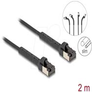 Câble patch Delock - RJ-45 (M) coudé jusqu'à 60° vers RJ-45 (M) coudé jusqu'à 60°