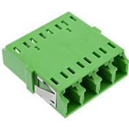 Coupleur fibre optique InLine - Quad LC/LC - monomode - vert - manchon céramique