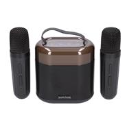 Enceinte LED karaoké pour enfants Extralink avec 2 micros noirs