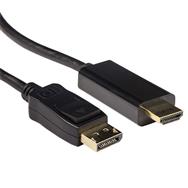 Câble adaptateur ACT - DisplayPort mâle vers HDMI mâle