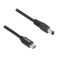 Câble d'alimentation Delock - USB-C 24 broches (M) vers prise CC 5,5 x 2,1 mm (M)