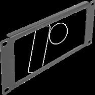 Panneau vierge Delock - noir - 2U