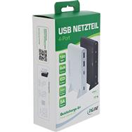 Chargeur USB GaN en ligne 120 W 2 x USB-C 2 x USB-A Blanc