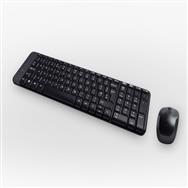 Logitech Wireless Combo MK220 - Full-size (100%) - Wireless - USB - Black - Mouse included