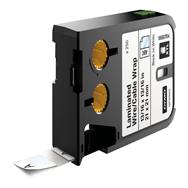 Dymo Laminated Wire/Cable Wrap - Black on white - 250 pc(s) - Black - Thermal transfer - Vinyl - Belgium