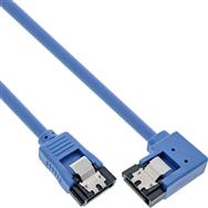 Câble rond SATA 6 Gb/s InLine, un côté, coudé à droite à 90° - avec loquets - 0,3 m