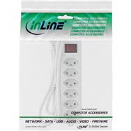 Multiprise InLine SUISSE 6 prises Blanc 1,5 m