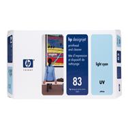HP 83 Light Cyan DesignJet UV Printhead: With Printhead Cleaner