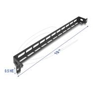 Delock 19" 0U L-shaped panel 50 mm with cable tie fastening black