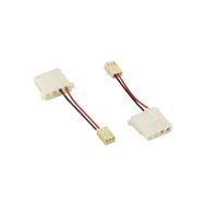 Adaptateur d'alimentation pour ventilateur en ligne - Alimentation interne 3 broches 12 V (F) vers alimentation interne 4 broches (F)