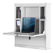 DIGITUS Workstation for wall mounting - Wall mounted rack - 80 kg - Key lock - 16.4 kg - Grey