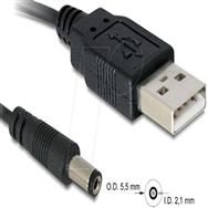 Câble d'alimentation Delock - Jack CC 5,4 mm (M) vers USB (M)