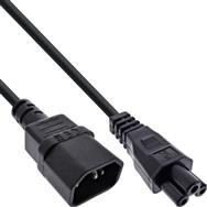 Câble secteur InLine - C14 femelle vers C5 mâle - noir - 5 m