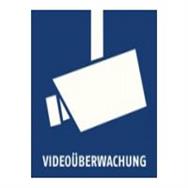 ABUS Security-Center Warnaufkleber VideoÃ¼berwachung 90 x 90 m AU1500