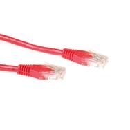 ACT Red 7 meter U/UTP CAT6A patch cable with RJ45 connectors - 7 m - Cat6a - U/UTP (UTP) - RJ-45 - RJ-45 - Red