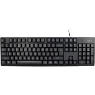 Inter-Tech NK-1000EC - Taille standard (100 %) - Filaire - USB - QWERTY - Noir - Souris incluse