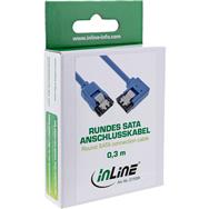 Câble rond InLine SATA 6 Gb/s, un côté, coudé à droite à 90° - avec loquets - 0,5 m