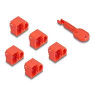 Bloqueur de port LAN Delock - rouge (pack de 10)