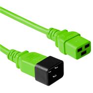 ACT Powercord C19 - C20 green 0.6 m - 0.6 m - C19 coupler - C20 coupler - 230 V
