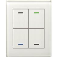 MDT Glastaster II Light 4-fach RGBW mitTemperatursensor WeiÃƒÅ¸ Neutral BE-GTL4TW