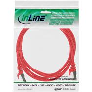 Câble de raccordement en ligne SF/UTP Cat.5e rouge 5 m
