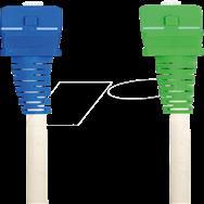 Nedis N CCGB89610WT20 - LWL Kabel SC-APC SC-UPC simplex - Cable - 2 m