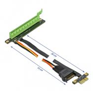 Delock PCI Express x1 vers x16 avec câble flexible