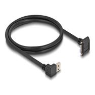 Câble USB Delock - USB Type A (M) coudé vers le bas vers Micro-USB Type B (M) coudé vers le bas