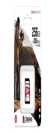Kingston Canvas React Plus 256GB SDXC UHS-II V90 Snabbt Minneskort
