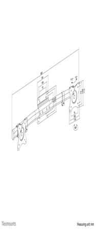 Neomounts Newstar Double Barre Transversale 10-27" 10kg
