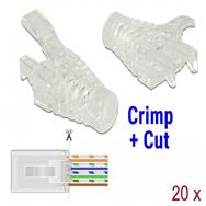 Delock Gaine de câble réseau transparente (lot de 20)