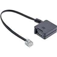 Câble adaptateur InLine TAE RJ11 6P4C mâle vers TAE-F femelle allemande 0,2 m