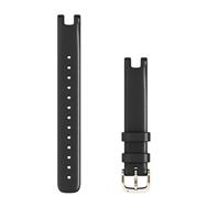 Bracelet de montre connectée Garmin Lily Bands, cuir noir
