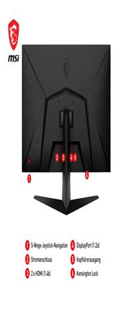 Moniteur de jeu MSI OPTIX G2712DE 27" 144 Hz