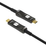 Techly USB-C Kabel AOC Fiber m/m - Cable - Digital