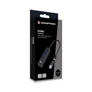 Conceptronic Adapter USB3.0-> RJ45.3xUSB3.0 TypC Ad sw - Adapter - Network