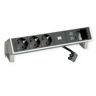 Bachmann DESK 2 3x CEE7/3 1x Chargeur USB 1x CM