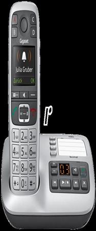 Téléphone DECT Gigaset E560A 200 entrées noir/argent