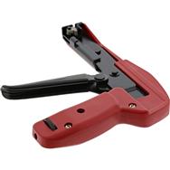 Outil de serrage de câbles en ligne avec coupe-câbles pour câbles de 2,2 à 4,8 mm