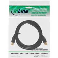 Câble USB 2.0 InLine Type A mâle / B mâle noir 5 m